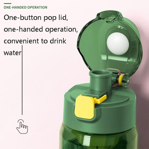 8012 Outdoor Large Capacity Sports Cup Anti-impact Fitness Kettle, Capacity: 720ml (Storm Green) - Image 5