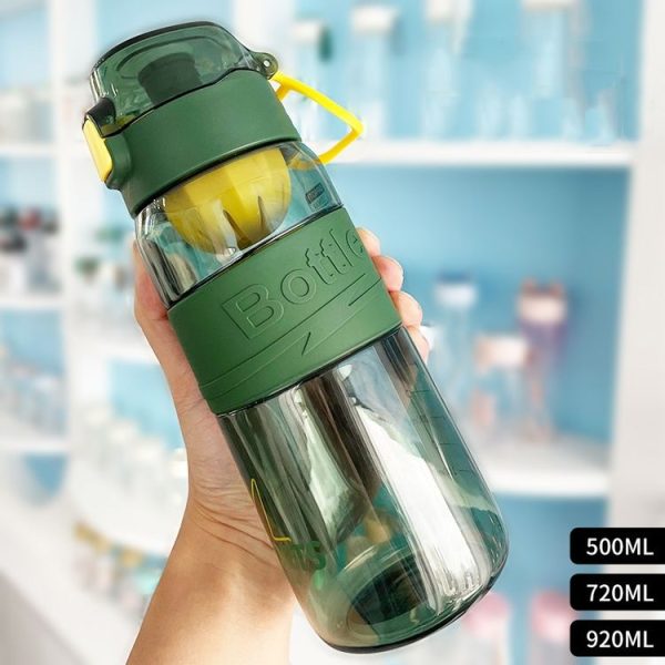 8012 Outdoor Large Capacity Sports Cup Anti-impact Fitness Kettle, Capacity: 920ml (Black Gray) - Image 7