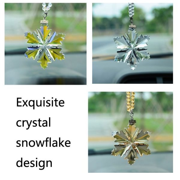 7006 Crystal Snowflake Car Pendant Decoration, Colour: Colorful - Image 2