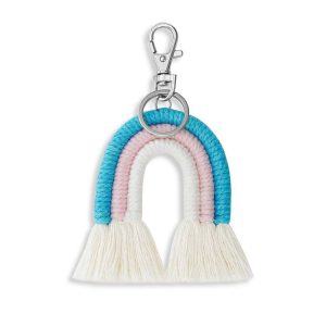 Hand-Woven Bohemian Tassel Bag Pendant (Blue Color K68213)