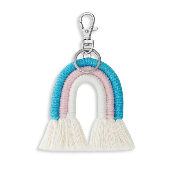 Hand-Woven Bohemian Tassel Bag Pendant (Blue Color K68213)