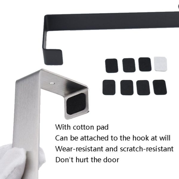 Stainless Steel Door Hook Cabinet Bedroom Door Hook, Style: Short Stainless Steel Color - Image 4