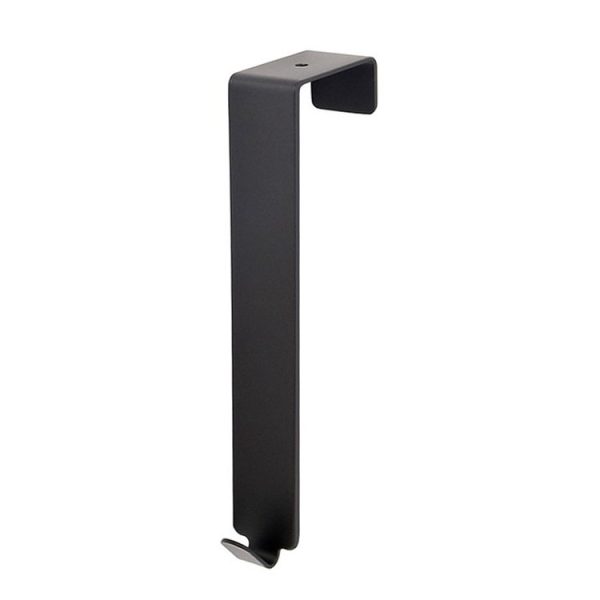 Stainless Steel Door Hook Cabinet Bedroom Door Hook, Style: Long Black