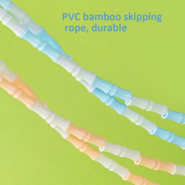Deli F4104 2.8m PVC Bamboo Skipping Rope Student Sports Jumping Rope (Pink) - Image 3