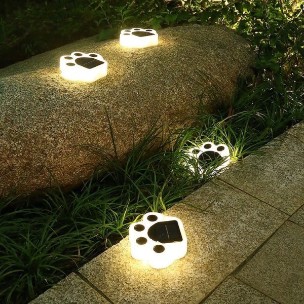 Bear Paw Outdoor Solar LED Courtyard Buried Light (Warm Light) - Image 5