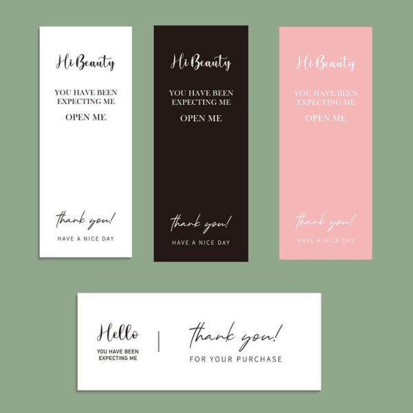 50 Sheets / Bag Rectangular Sticker Gift Box Sealed Sticker Packaging Supplies (B2) - Image 2