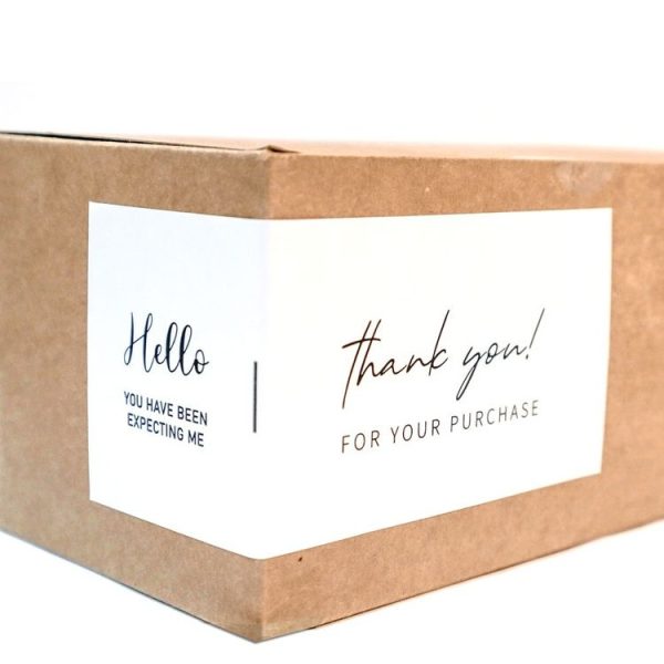 50 Sheets / Bag Rectangular Sticker Gift Box Sealed Sticker Packaging Supplies (B2) - Image 5