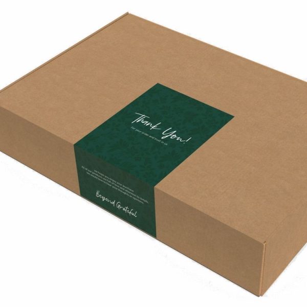 4 Bags 50 Sheets / Bag Rectangular Stickers Gift Box Sealing Stickers (A1) - Image 4