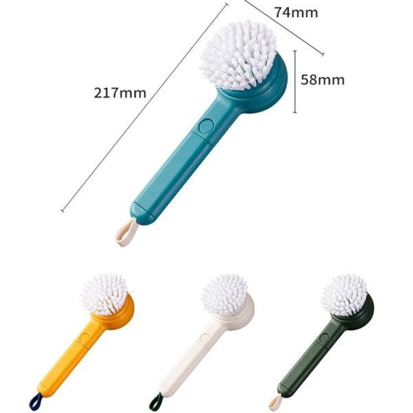 Multifunctional Fruit And Vegetable Cleaning Brush (Green) - Image 2