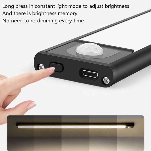 Intelligent Automatic Human Body Induction Wireless LED Lamp 60cm (Silver + Neutral Light) - Image 4