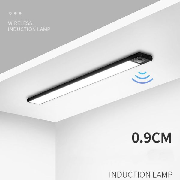 Intelligent Automatic Human Body Induction Wireless LED Lamp 60cm (Silver + Neutral Light) - Image 7