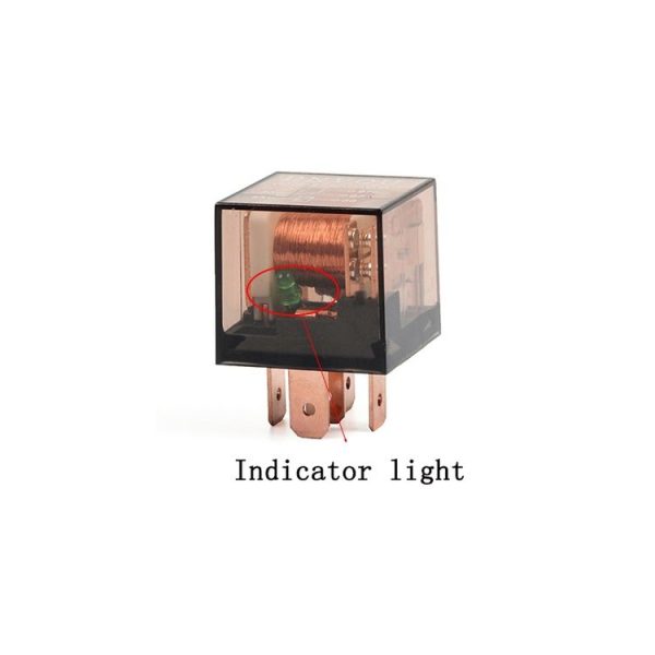 5 PCS 100A Automotive Relay With Indicator Light (12V 4 Plug 100A) - Image 3