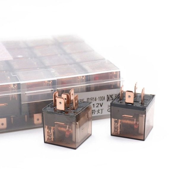 5 PCS 100A Automotive Relay With Indicator Light (12V 4 Plug 100A) - Image 5