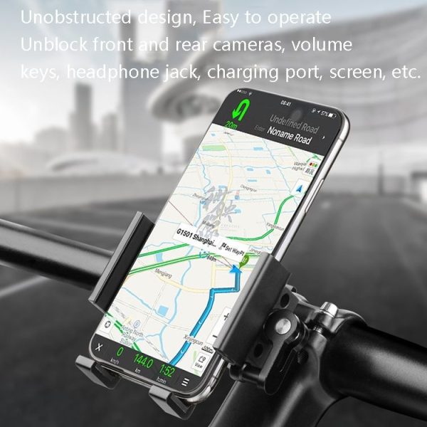 BG-BM17 Mountain Border Aluminum Alloy Rocker Mobile Phone Frame, Colour: Black 360 Degree Rotation - Image 6