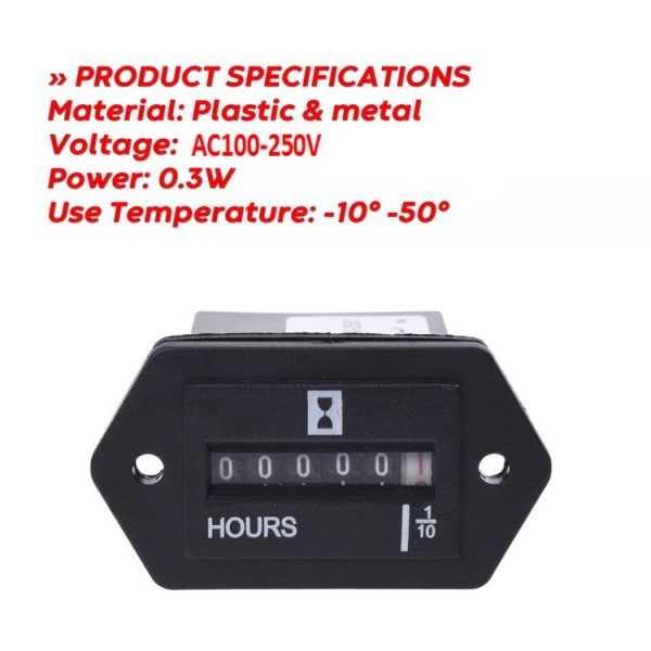 AC100-250V Generator Excavator Industrial Timer - Image 2
