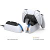 DOBE TP5-05103 Contact-Type Gamepad Charging Base With Indicator Light For PS5 (White) - Image 5