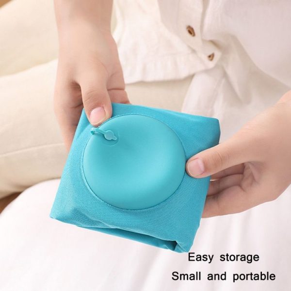 Travel Inflatable Press U-Shaped Neck Guard Pillow, Colour: Flocked U009-03(Light Gray) - Image 7