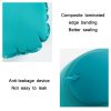 Travel Inflatable Press U-Shaped Neck Guard Pillow, Colour: Flocked U009-02(Rose Red) - Image 5