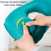 Travel Inflatable Press U-Shaped Neck Guard Pillow, Colour: Flocked U009-02(Rose Red) - Image 6