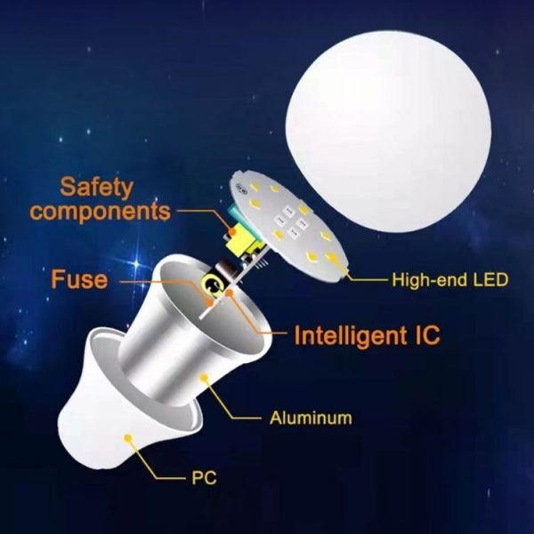 2 PCS Tuya TY-10W RGB+CCT Bluetooth Mobile Phone Control Smart LED Bulb Ball (RGB + Warm + White Light) - Image 5
