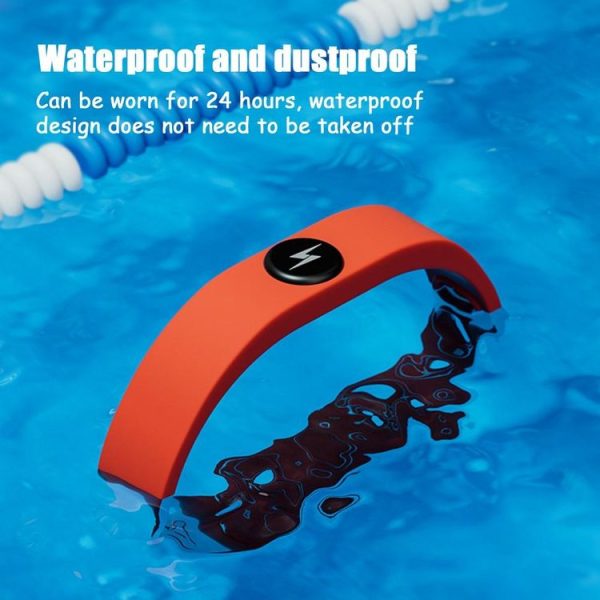Wireless Anti-Static Silicone Bracelet (Black Simple) - Image 6