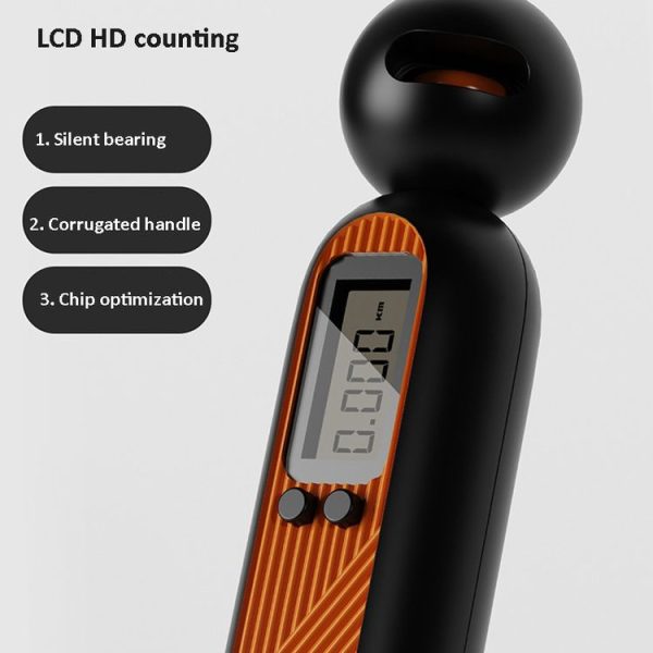 H8015 Counting Rope Skipping Sports Smart Steel Wire Skipping Rope For Women, Specification: Long Rope (Orange) - Image 3