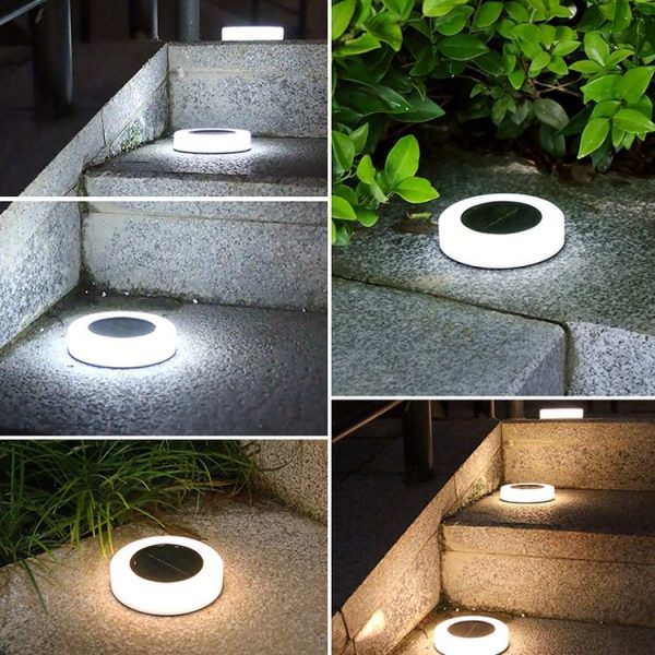 Solar Garden Waterproof Outdoor Fog Buried Lamp Stair Decoration (White Light) - Image 7