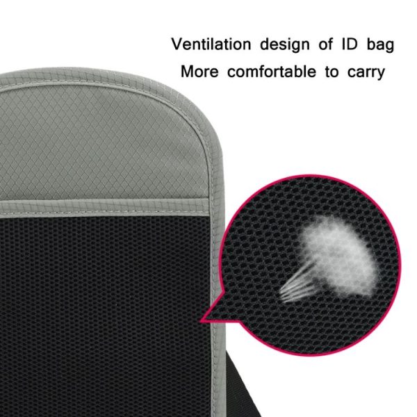 RFID Multi-Function Halter Passport Bag Certificate Protection Cover (Black) - Image 6