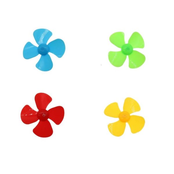 100 PCS Four-Blade Propeller Technology Made Toy Accessories, Random Color Delivery - Image 2