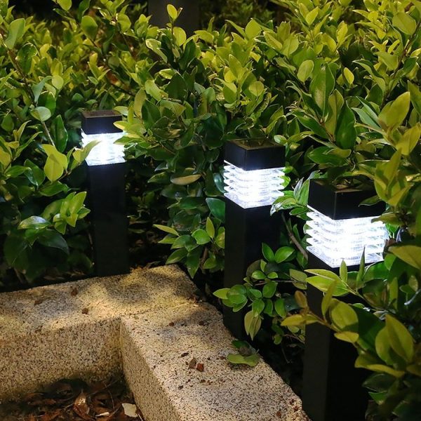 Solar Waterproof Outdoor Landscape Square Column Lawn Light (White Light) - Image 2