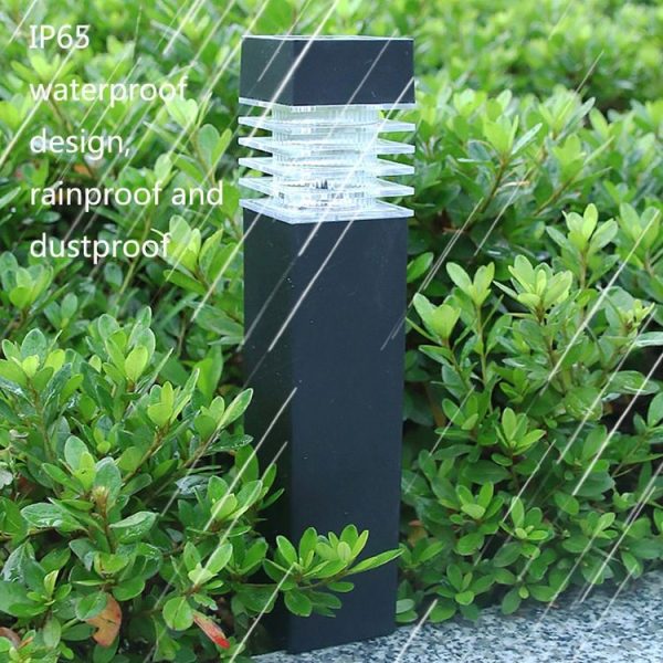 Solar Waterproof Outdoor Landscape Square Column Lawn Light (White Light) - Image 5