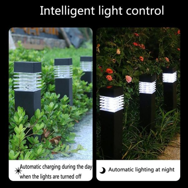 Solar Waterproof Outdoor Landscape Square Column Lawn Light (White Light) - Image 6
