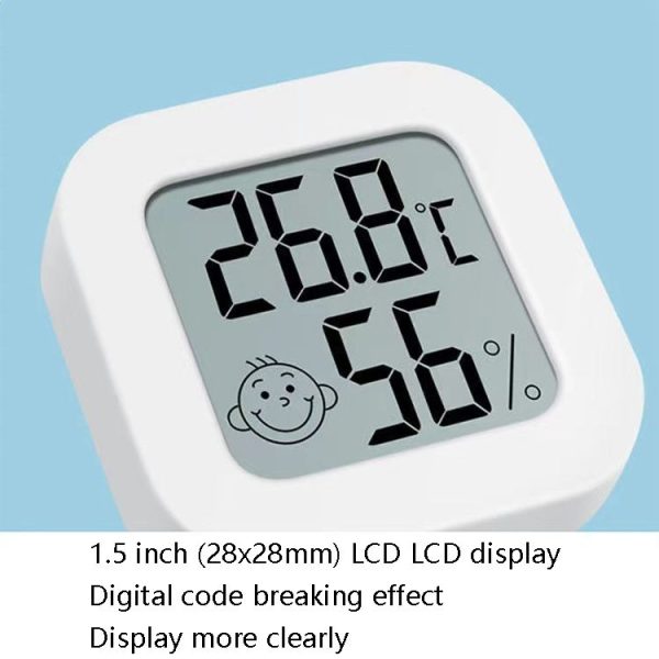 Temperature And Humidity Measuring Baby Room Temperature Meter (White) - Image 5