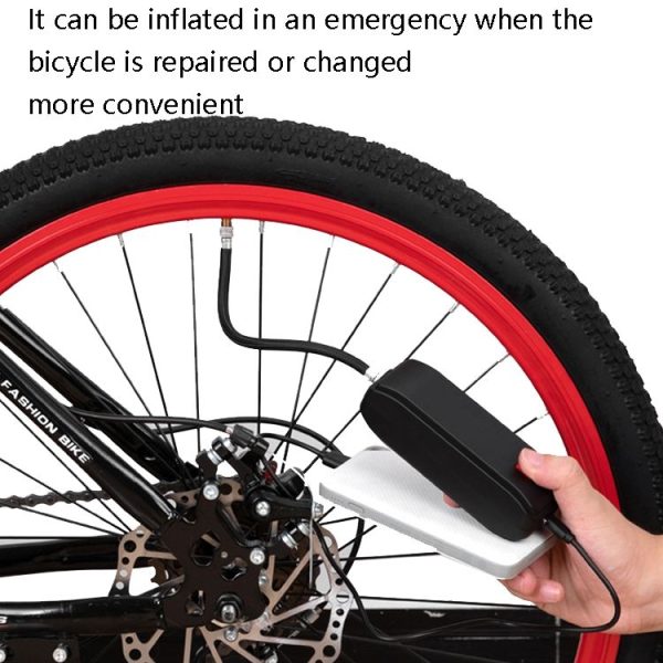 BG-1049 Bike Portable Electric Pump Riding Mini Pump (Black) - Image 7