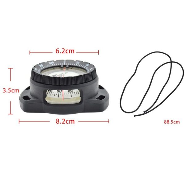 KEEP DIVING CP-992 Strong Magnetic Elastic Rope Luminous Diving Compass (Yellow) - Image 3