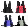 Hip-Hop Functional Chest Bag Vest Trendy Backpack (Black) - Image 2