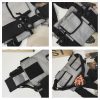 Hip-Hop Functional Chest Bag Vest Trendy Backpack (Black) - Image 3