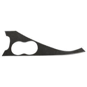 Car Water Cup Holder Panel Carbon Fiber Decorative Stickers For Infiniti Q50L / Q60, Drive On The Left