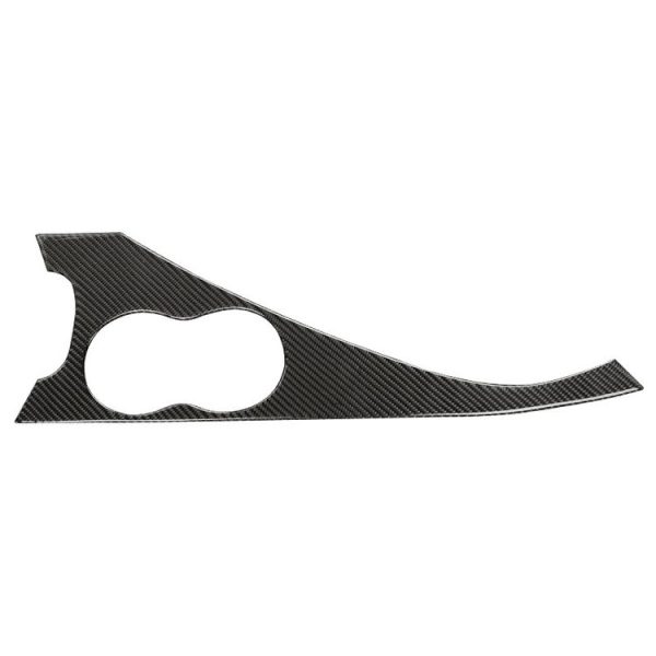 Car Water Cup Holder Panel Carbon Fiber Decorative Stickers For Infiniti Q50L / Q60, Drive On The Left