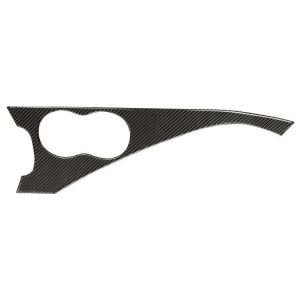 Car Water Cup Holder Panel Carbon Fiber Decorative Stickers For Infiniti Q50L / Q60, Drive On The Right