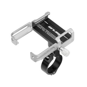 GUB P20 Mountain Bike Aluminum Alloy Mobile Phone Bracket (Black Silver)
