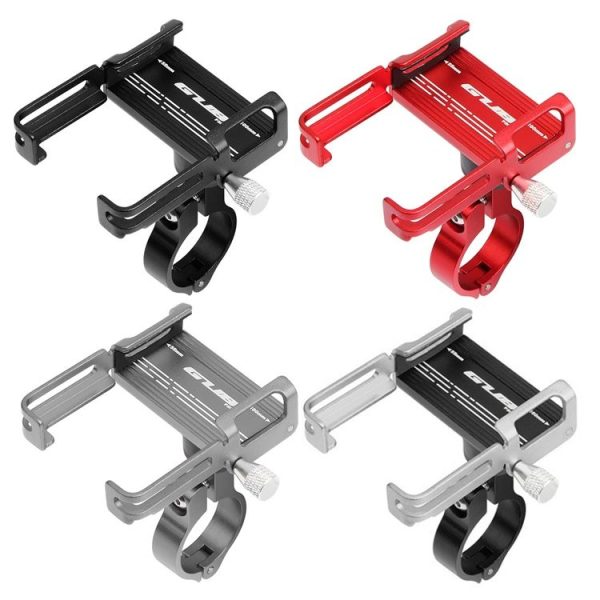 GUB P20 Mountain Bike Aluminum Alloy Mobile Phone Bracket (Black Silver) - Image 2