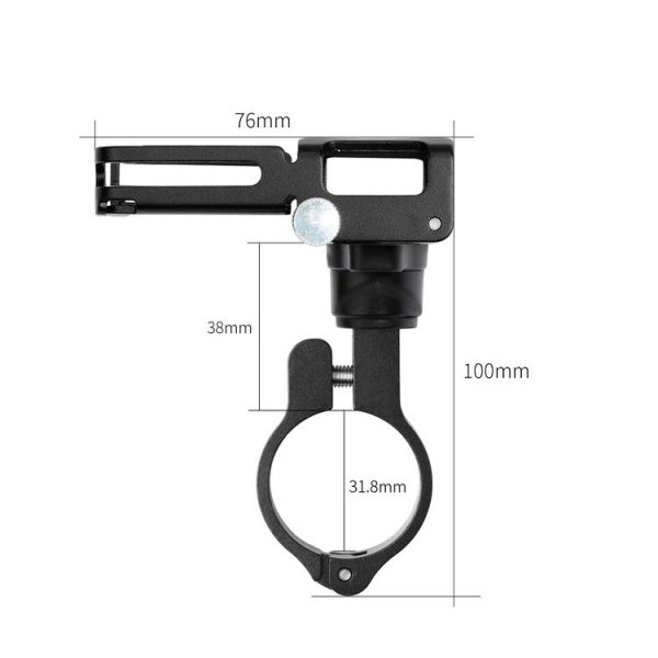 GUB P20 Mountain Bike Aluminum Alloy Mobile Phone Bracket (Black Silver) - Image 3