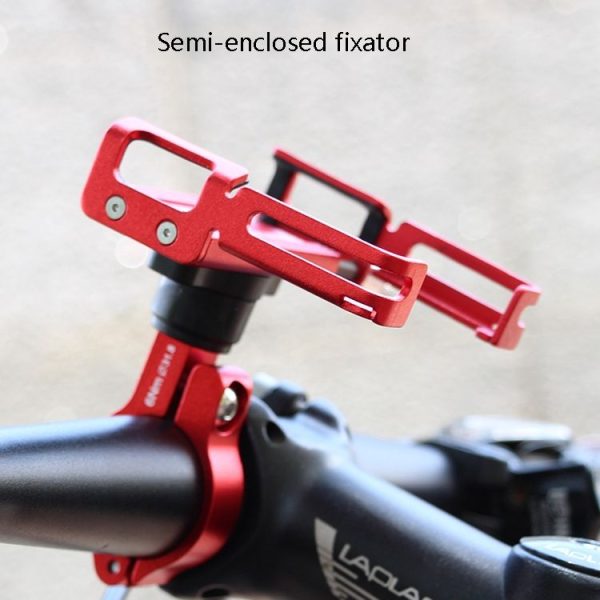 GUB P20 Mountain Bike Aluminum Alloy Mobile Phone Bracket (Black Silver) - Image 8
