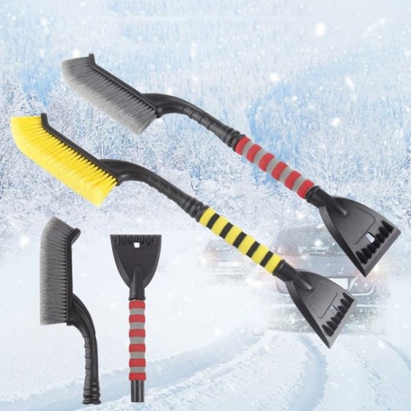 Multifunctional Car Glass Snow Removal Shovel (Yellow) - Image 2