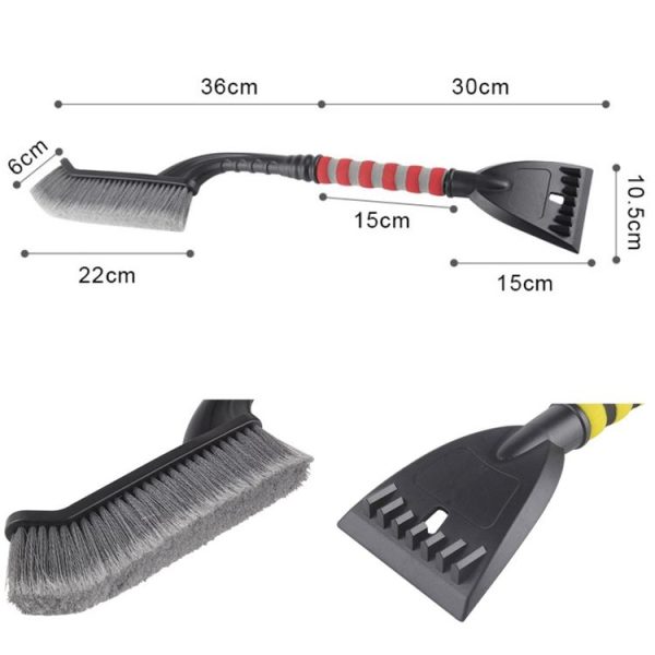 Multifunctional Car Glass Snow Removal Shovel (Yellow) - Image 3