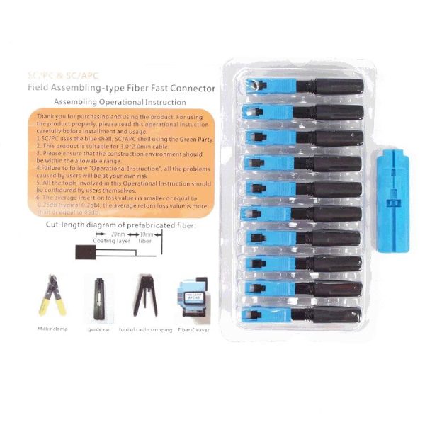 10 PCS 2301-C SC / UPC Cold-Connected Optical Fiber Connector - Image 5