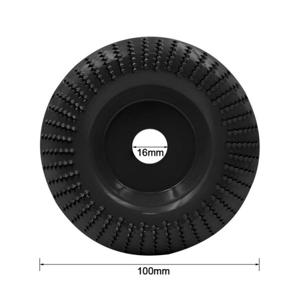 Woodworking Sanding Plastic Stab Discs Hard Round Grinding Wheels For Angle Grinders, Specification: 100mm Black Curved - Image 2