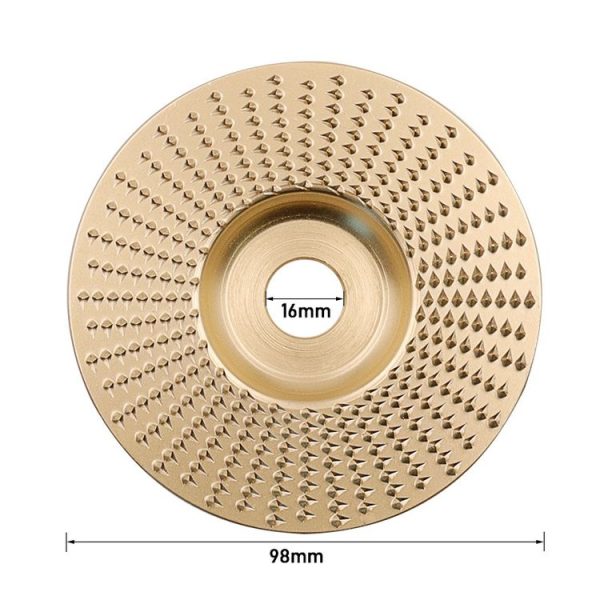 Woodworking Sanding Plastic Stab Discs Hard Round Grinding Wheels For Angle Grinders, Specification: 98mm Golden Plane - Image 2