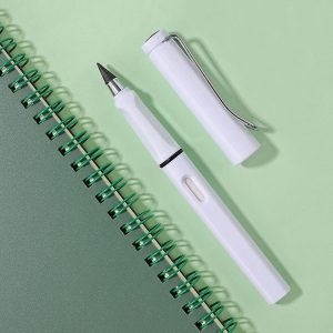 5 PCS No Ink No Need To Sharpen Drawing Sketch Pen Not Easy To Break Erasable HB Writing Pencil (White)